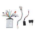 Electric Bike Brushless Controller Kit Ignition Switch 36V 48V Electric Bike Brushless Controller for Electric Bike Conversion. 
