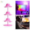 Game Controller Holder Stable Base Headset Hanger for Gaming Headset 3 Tier Pink. 