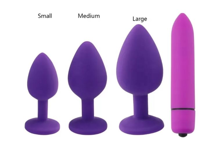18+%20Silicone%20Anal%20Plug%20Jewellery%20And%20Bullet%20Vibrator%20Set%20Adult%20Sex%20Toys%20-%20Image%204