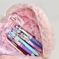 Korea Kawaii Plush Cute Pencil Case Cartoon Large Capacity Pencil Pouch Box For Students Kids School Office Supplies Stationery. 