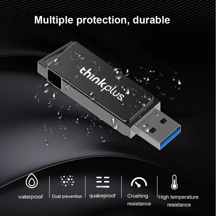 Lenovo Thinkplus MU241 USB3.0 Metal U Disk Rotatable USB Flash Drive ...