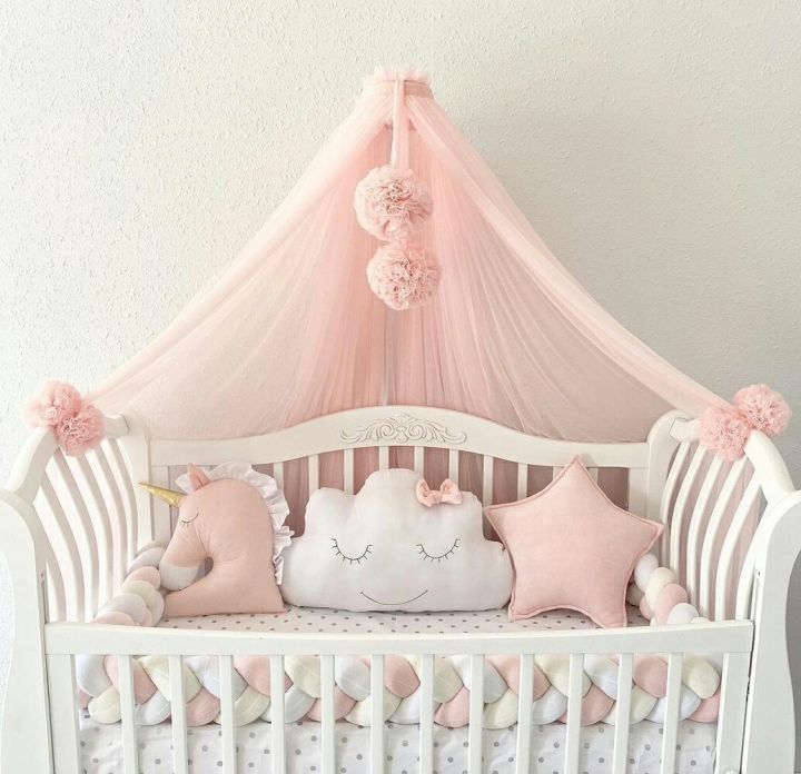 Girl cot bumper on sale