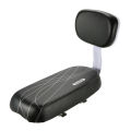 Bike Back Seat PU Leather Soft Cushion Rear Rack Seat with Backrest. 