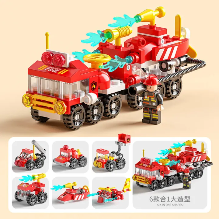 Mini%206%20In%201%20Building%20Blocks%20DIY%20Police%20Car%20Fire%20Model%20Lego%20Bricks%20Kids%20Educational%20Toy%20For%20Lego%20-%20Image%203