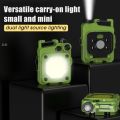 Portable Mini Keychain Light/ 6 Modes LED Working Light/ USB Rechargeable Pocket Torch for Outdoor Camping Emergency Lantern. 