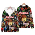 3D New Peripheral Roblox ROBLOX Pullover Hooded Zipper Sweatshirt for Adults and Children Kids Clothes Boys Sweatshirt. 