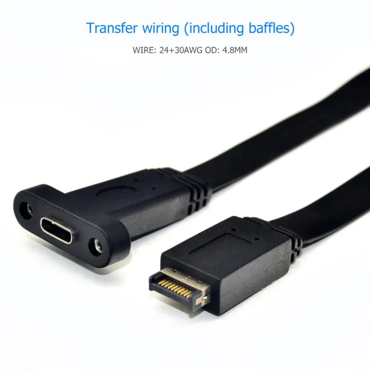 Usb%203.1%20Front%20Panel%20Header%20Type%20E%20Male%20To%20Usb-C%20Type%20C%20Female%20Motherboard%20Expansion%20Cable%20Connector%20Pc%20-%20Image%205