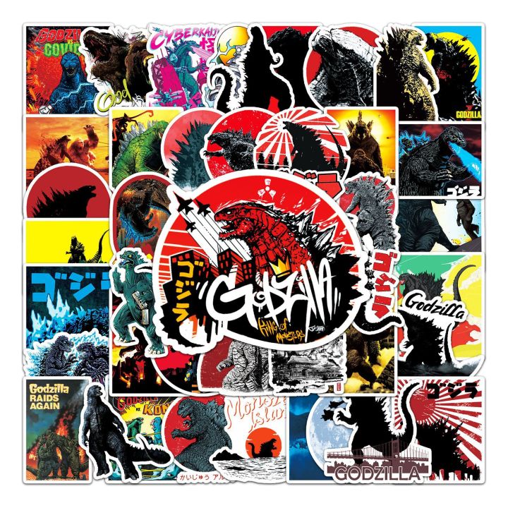 50%20Monster%20Godzilla%20Anime%20Cartoon%20Graffiti%20Decorative%20Lap%20Motorcycle%20Skateboard%20Car%20Water%20Cup%20Waterproof%20Sticker%20-%20Image%202