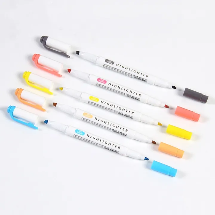 %E3%80%90Hot%E3%80%91%205%20Colors/Box%20Double%20Headed%20Highlighter%20Pen%20Set%20Fluorescent%20Markers%20Highlighters%20Pens%20Art%20Marker%20Japanese%20Cute%20Kawaii%20Stationery%20-%20Image%205