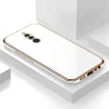 Hontinga for Xiaomi Redmi 8 Back Cover Luxury 6D Plating Frame Shiny Bling Case Soft Silicone Square Phone Cases. 