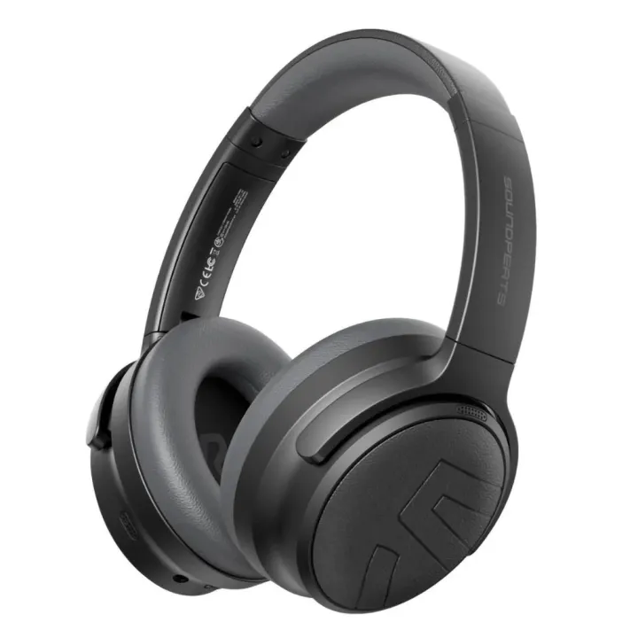 Soundpeats Space Pro Over Ear Headset 151H Playtime Headphones Wireless Earphones ANC Gaming Headphone BT5.4 Wireless Earphones