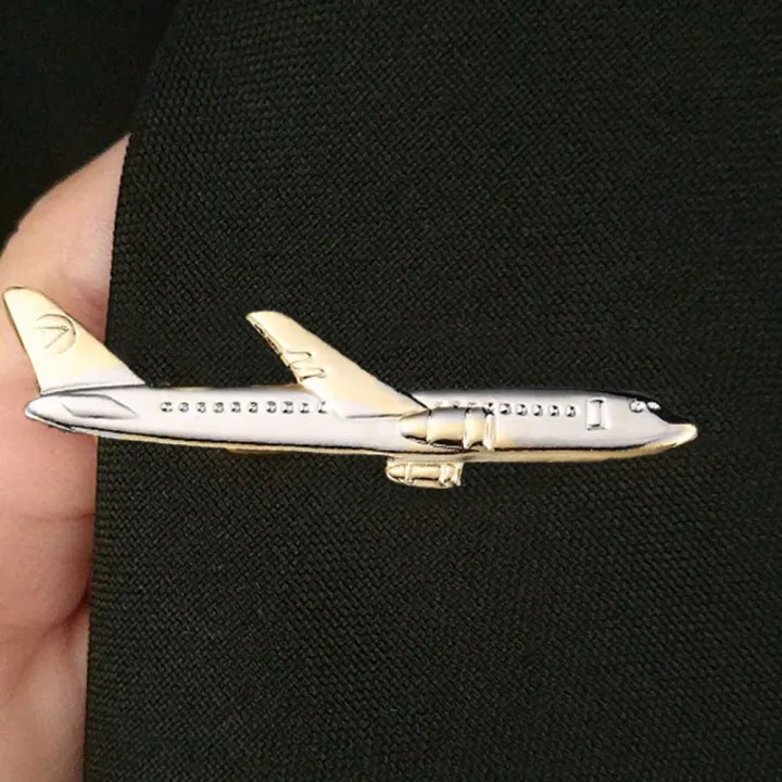 Fashion Gentleman Jewelry Accessories Wedding Gifts Airplane Shape Aircraft Clips Men Tie Clip Shirt Tie Pin Necktie Clip