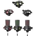 Professional Microphone Shock Mount Studio Broadcast Shock Mount For 21-62mm Diameter Four-Pole Mic With Pop Filter. 