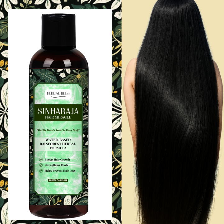 Herbal Bliss Sinharaja Miracle Herbal Fusion Bottle, Moisturizes Hair, Repairs Hair Damage, Strengthens Hair, Makes Hair More Soft, 200ML