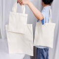 White Canvas Shopping Bags Eco Reusable Foldable Shoulder Bag Large Handbag Fabric Cotton Tote Bag for Women Shopping Bags. 