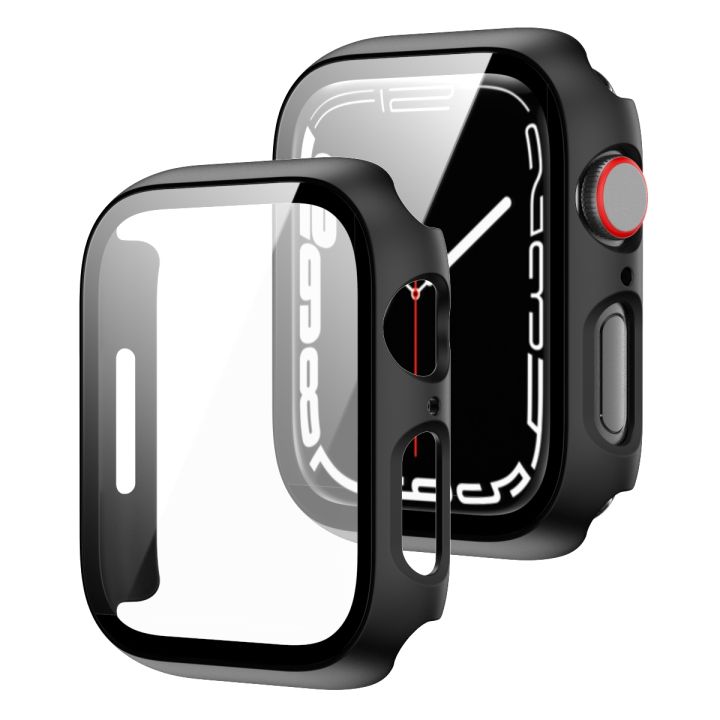 Apple Watch Case 45mm 41mm 44mm 42mm 40mm 38mm Glass Protective Cover iWatch Series 8 7 6 5 4 3 SE case Daraz.lk