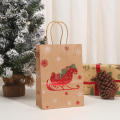 Christmas Party Bags Party Favor Bags Candy Packaging Bags Kraft Paper Gift Bags Christmas Cookie Bags. 