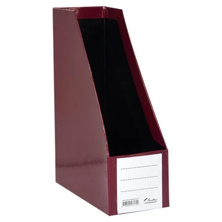 Magazine Holder Laminated 4" - Maroon