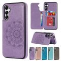 Wallet Double Buckle Datura Flip Leather Cases For Samsung Galaxy A13 A14 A15 A16 A35 A52 A53 A54 A55 S25 Ultra S24 FE S23 Plus. 