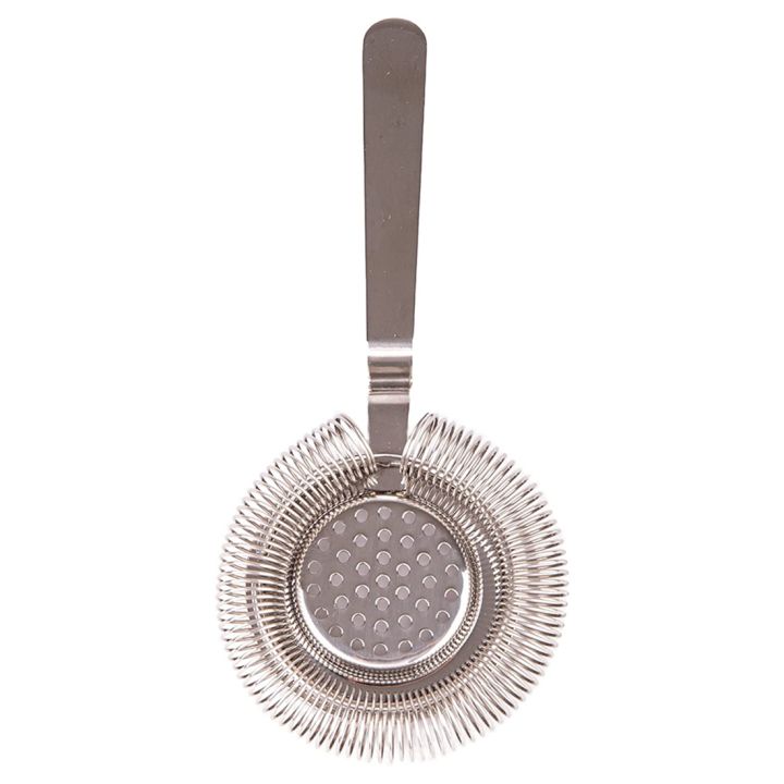 Cocktail Strainer Stainless Steel Bar Strainer Fits All Shakers High Quality Bar Accessories Silver