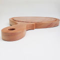 Wooden Pizza Serving Plate with Handle Round 10*10 Inches Modern Kitchen & Dining Brown Color Cutting Board for Home Restaurant. 