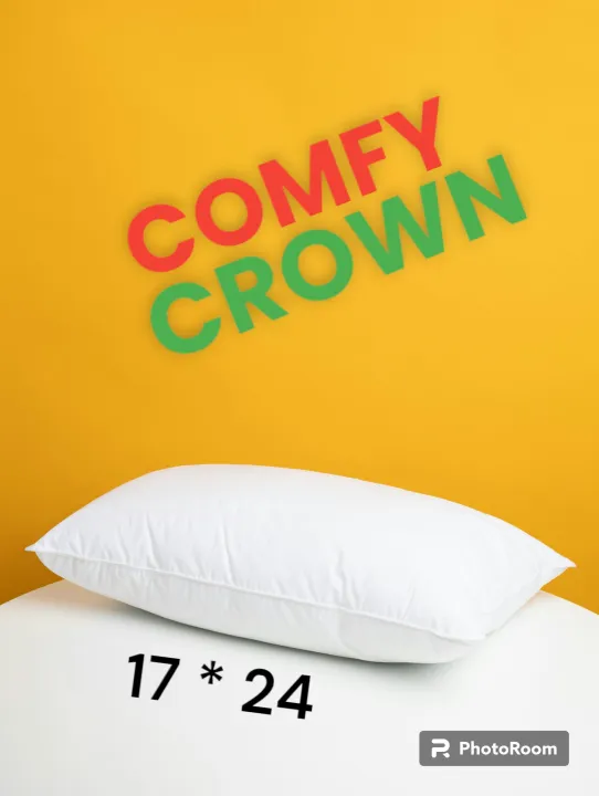 Comfy Crown Poly Fiber PILLOW -17"X24" Hotel Grade king size pillow