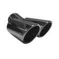 Double Barrell Stainless steel Unirversal Car Muffler tip Silencer end. 