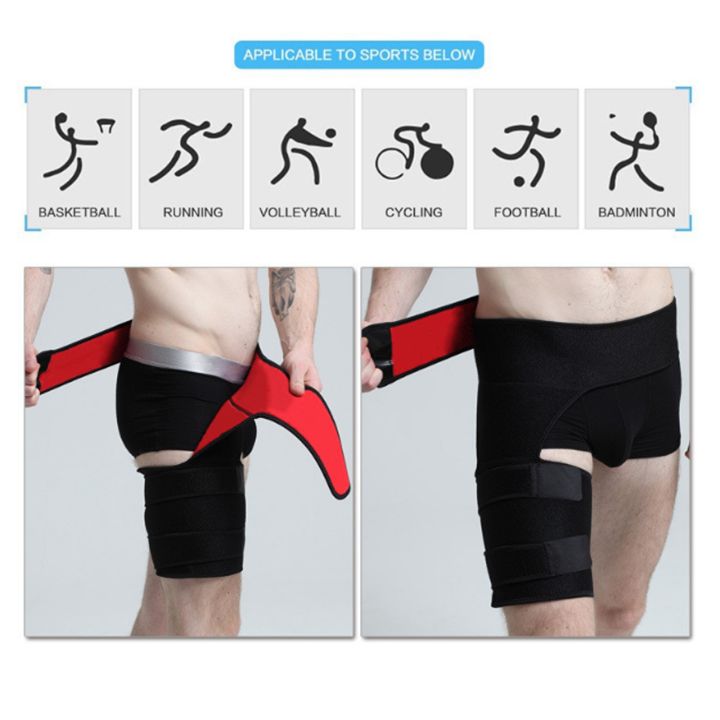 Hip Support Belt Groin Support Sciatica Pain Relief Thigh Strap Compression Brace Joints Groin Arthritis Hip Protective Belt