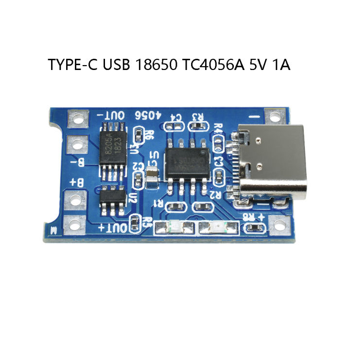 5V%201A%20USB%20Type-C%2018650%20Lithium%20Li-ion%20Charging%20Board%20TC4056A%20With%20Protection%20Functions%20For%20Arduino%20DIY%20-%20Image%202