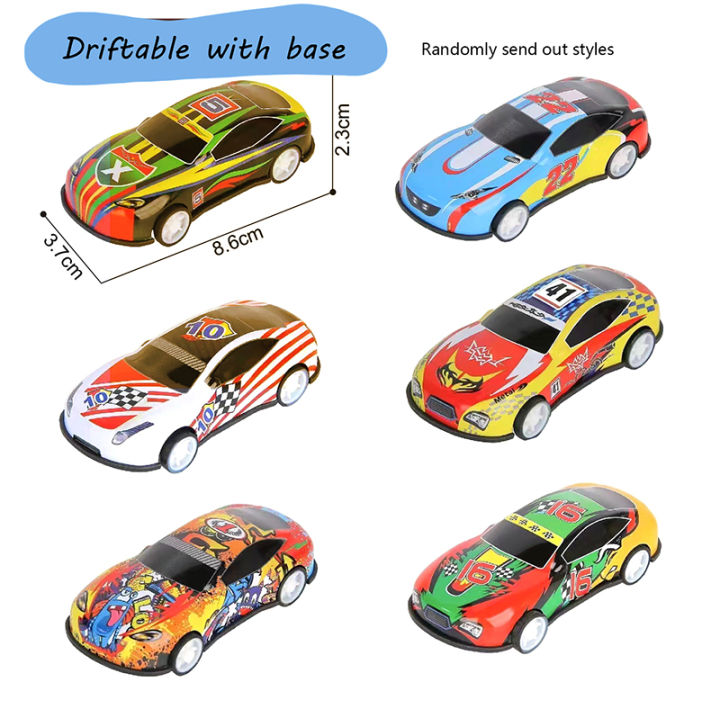 1PC Auto Dashboard Turning Racing Model Decoration Sports Car Drift Rotating Ornaments Car Individuality Center Console Accessories