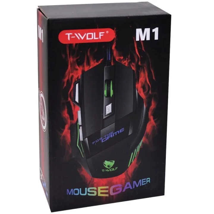 RGB Backlit Gaming Mouse T-WOLF M1