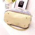 【WEJA】Japan Korean Premium Pearl Metal Chain Bucket Bag. 