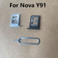 For Huawei Honor Nova Y91 SIM Card Tray Holder Slot adapter and Micro SD Card Tray Holder With Free Eject Pin Key. 