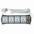 Sunco Extension Wire Cord/Multi Plug,Trailing Socket,Wire Code 5m Square plug. 