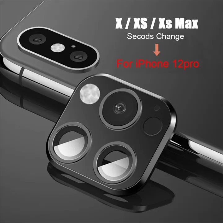 iPhone%20X%20XS%20Max%20Camera%20Sticker%20Titanium%20Alloy%20Back%20Film,%2012%20Pro%20Style%20Mod%20-%20Image%202