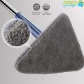 360 Degree Triangle mop-Multi-Functional rotatable Triangle mop with Long Handle rotatable Triangle Cleaning mop. 