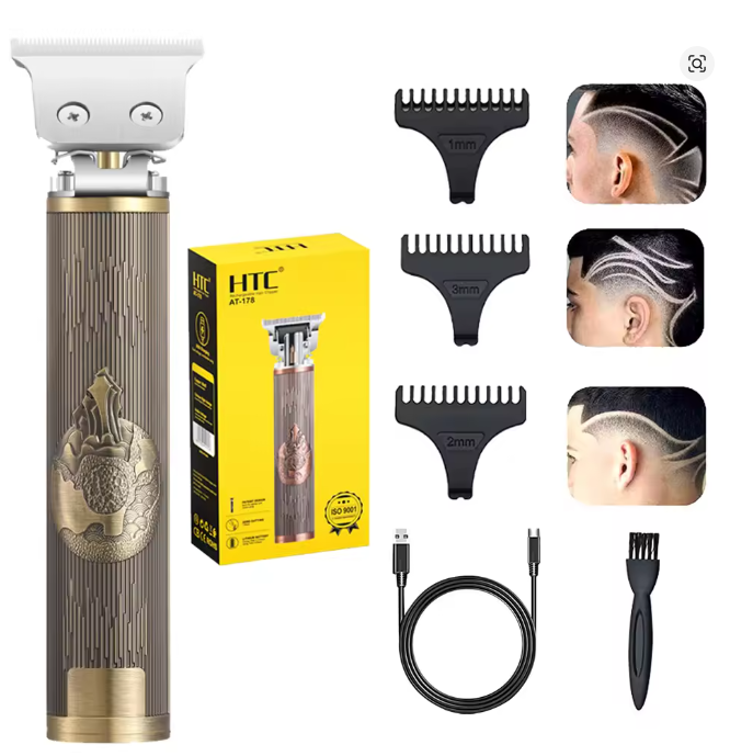 HTC%20AT-178%20Vintage%20T9%20Hair%20Trimmer%20Machine%20Electric%20Clippers%20Men's%20Retro%20T-9%20Style%20Buddha%20Head%20Carving%20Oil-Heads%20Scissors%20-%20Image%202