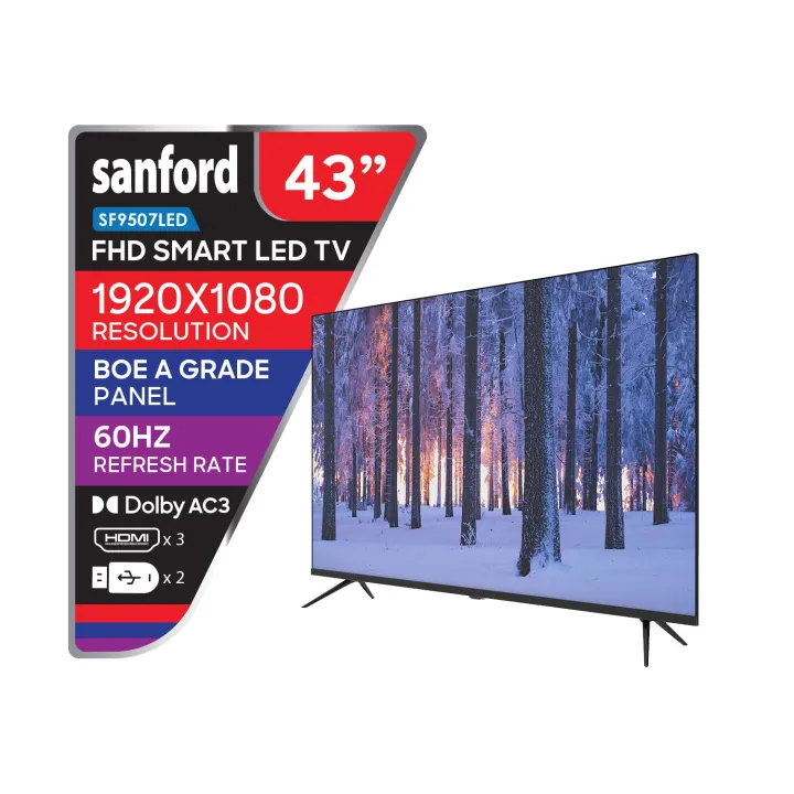 Sanford%2043"%20FHD%20Smart%20Digital%20LED%20TV%20-%20SF9507LED%20(Two%20Year%20Warranty)%20+%20Sanford%203.5L%20Air%20Fryer%20SF-2457AF%20-%20Image%202