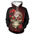 Goth Skull Skeleton Hoodies Streetwear Men/Women Punk Rock Hooded Sweatshirt Pullover Autumn Male/Female Oversized Streetwear. 