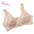 Muses Mall Wireless Bra Front Zipper Sports Bra for Women Shockproof Push-up Yoga Bra with Wide Straps Breathable Anti-snagging Perfect for Jogging Cotton Bra. 