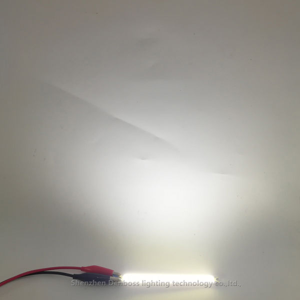 【TopazTrove】allcob LED Strip COB module Source Lamp 12V DC White Warm White 100x8mm 5W LED FLIP Chip Bulb for DIY lamp