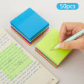Color Transparency Sticky Note Pads Waterproof Self-Adhesive Memo Notepad SEVICH. 