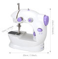 Mini Portable Sewing Machine Portable Electric Sewing Machines with Light and Speed Control for Beginner DIY Home Sewing Accessories. 