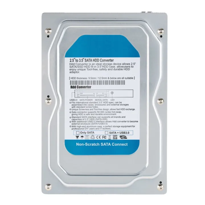 Single%20Bay%202.5"%20to%203.5"%20Inch%20SATA%20Converter%20Adapter%20USB%203.0%20External%20Hard%20Drive%20Enclosure%20Internal%20HDD%20&%20SSD%20Tray%20Caddy%20Internal%20Mobile%20Rack%20Docking%20Station%20Hot%20Swap%20-%20Image%203