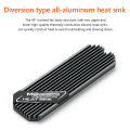 Vorix M.2 NVME 2280 Solid State Hard Disk Radiator Aluminum M.2 SSD Heat sink M.2 SSD Cooler With Thermal Pad For PS5 Desktop PC. 