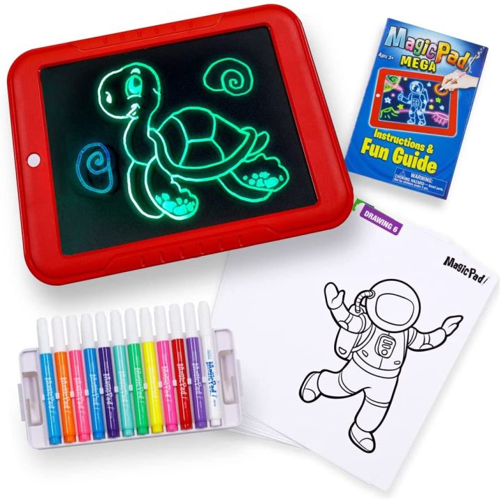Magic Sketch Pad Kids Learning Light Up Drawing Draw Art Board Write ...