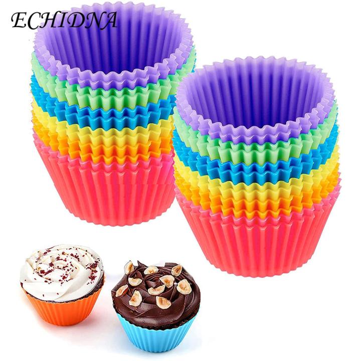 Premium Silicone Cupcake Liners, Heat Resistant, Reusable