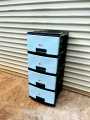 Drawer 4 in 1 baby drawer bed side cupboard storage box wardrobe multi color blue pink. 