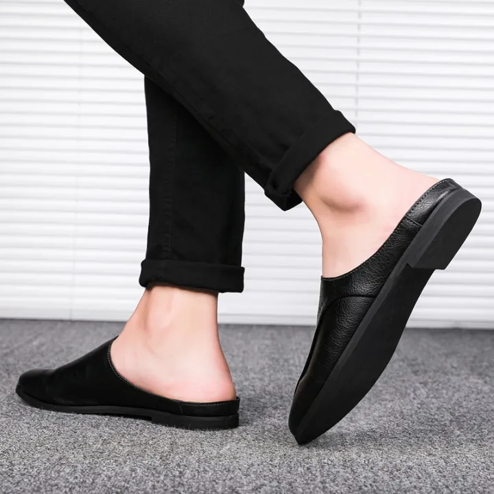 %E3%80%90ZOSR%E3%80%91Leather%20Sandals%20for%20Men%20Half%20Shoes%20Casual%20Clog%20Sandals%20Backless%20Flat%20Half%20Slippers%20Breathable%20Formal%20Leather%20Shoes%20Half%20Lazy%20Shoes%20Business%20Half%20Drag%20Shoes%20Half%20Cut%20Loafers%20Driving%20Shoes%20for%20Men%20-%20Image%209