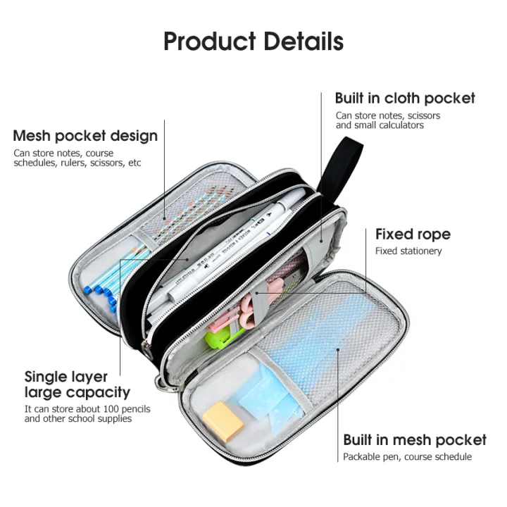 iFlashDeal%20Pencil%20Case%20Three%20/%20Two%20layer%20large%20capacity%20pencil%20case%20Polyester%20Fibre%20Pencil%20Bag%20School%20Stationery%20Bag%20Student%20Pen%20Case%20Pen%20Holder%20Stationery%20Organizer%20Pen%20Box%20Pouch%20Office%20Bag%20Gifts%20For%20Boys%20Girls%20-%20Image%205